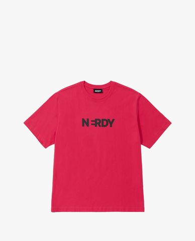  NERDY - Áo thun unisex cổ tròn tay ngắn Blank Big Logo 