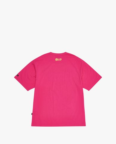  NERDY - Áo thun unisex cổ tròn tay ngắn Varsity 