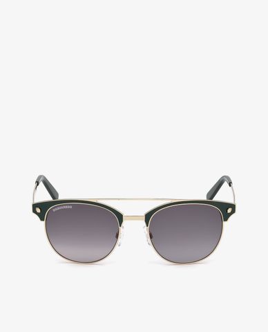  DSQUARED2 - Kính mát phom tròn gọng dày Bruce 