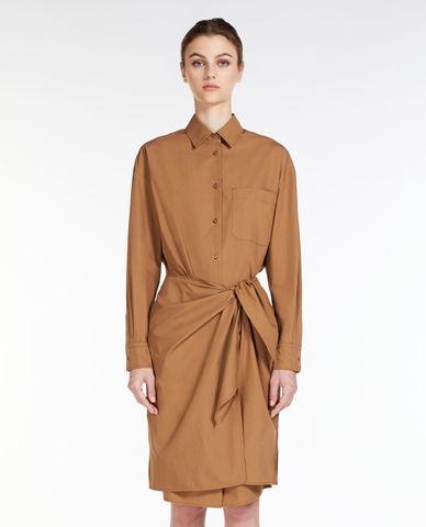  WEEKEND MAX MARA - Đầm sơ mi midi cổ bẻ tay dài Avocado 