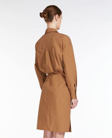  WEEKEND MAX MARA - Đầm sơ mi midi cổ bẻ tay dài Avocado 