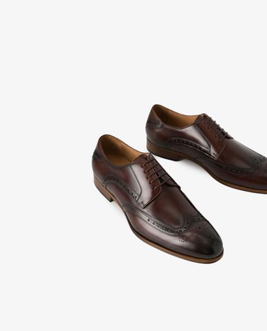 PEDRO - Giày tây nam mũi nhọn Leather Brogues 