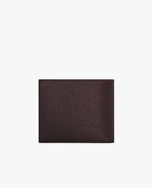  PEDRO - Ví nam dáng ngắn gập đôi Embossed Leather With Insert 