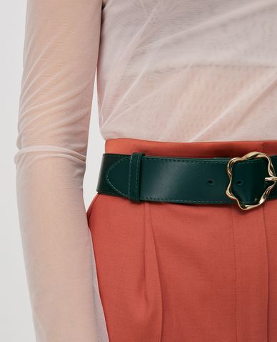  MAX&Co. - Thắt lưng nữ bản vừa mặt khóa tròn 3D Buckle 