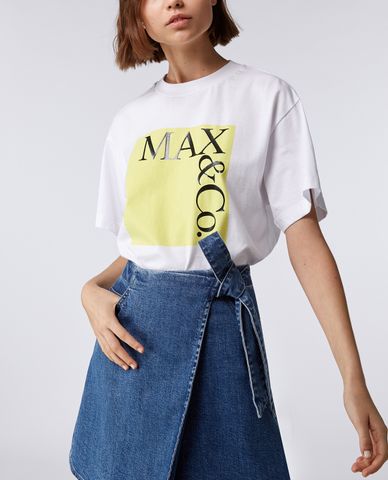  MAX&Co. - Áo thun nữ tay ngắn cổ tròn Cotton Logo 
