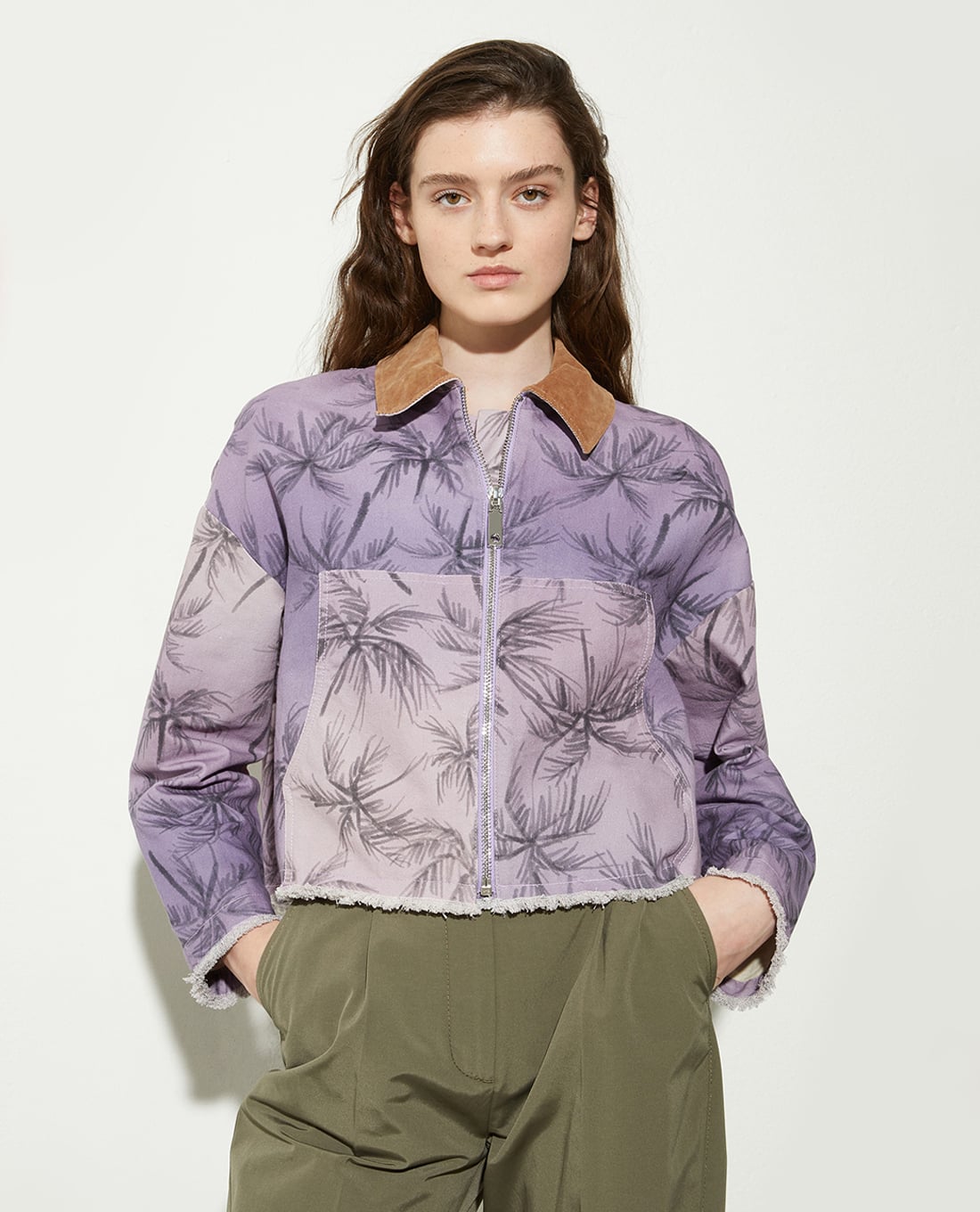 MAX&Co. - Áo khoác croptop nữ cổ bẻ tay dài Stante