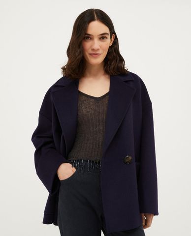  MAX&Co. - Áo khoác dạ lông cừu phối nút Oblio 