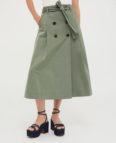  MAX&Co. - Chân váy xếp li midi phối nút kèm thắt lưng Agiato 