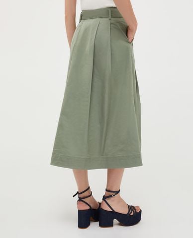  MAX&Co. - Chân váy xếp li midi phối nút kèm thắt lưng Agiato 