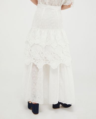  MAX&Co. - Chân váy xếp tầng midi phối ren Belli 