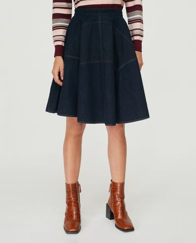  MAX&Co. - Chân váy xòe Denim and Gabardine Circular 