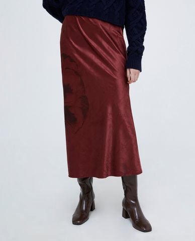  MAX&Co. - Chân váy phom suông midi phối hoạ tiết Slitta 