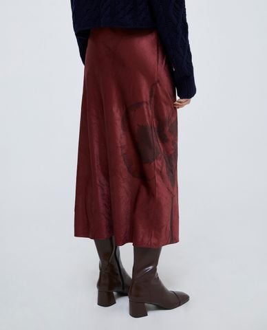  MAX&Co. - Chân váy phom suông midi phối hoạ tiết Slitta 