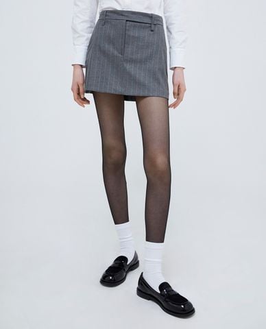  MAX&Co. - Chân váy chữ A mini hoạ tiết caro Jokey 