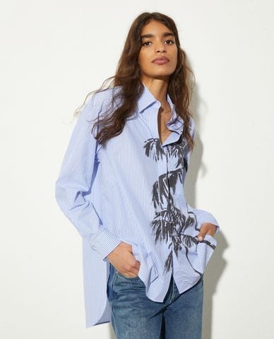  MAX&Co. - Áo sơ mi nữ cổ bẻ tay dài họa tiết Lambert 