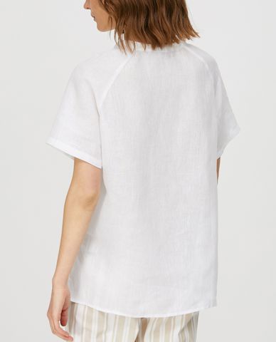  MAX&Co. - Áo sơ mi nữ ngắn tay Pure Linen 