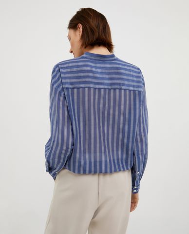  MAX&Co. - Áo sơ mi cổ V tay dài phối dây buộc thanh lịch Falcone 