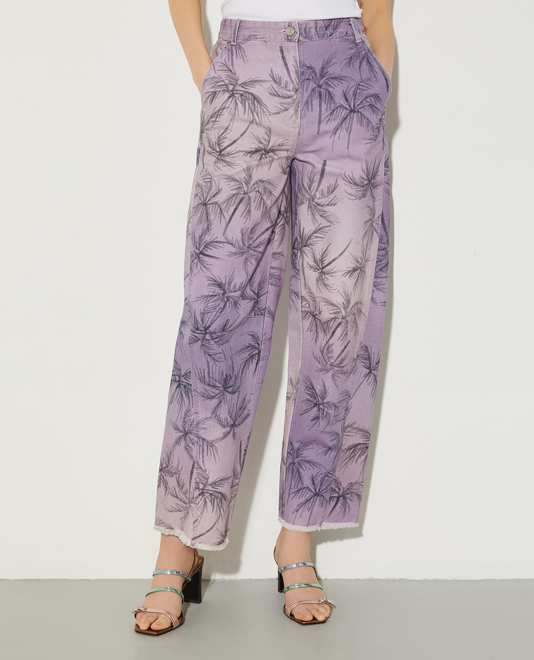 MAX&Co. - Quần nữ ống rộng họa tiết Monile