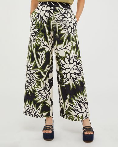  MAX&Co. - Quần ống rộng lưng thun phối hoạ tiết Lauto 