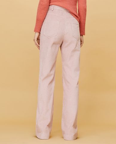  MAX&Co. - Quần kiểu nữ lưng cao ống rộng Corduroy 