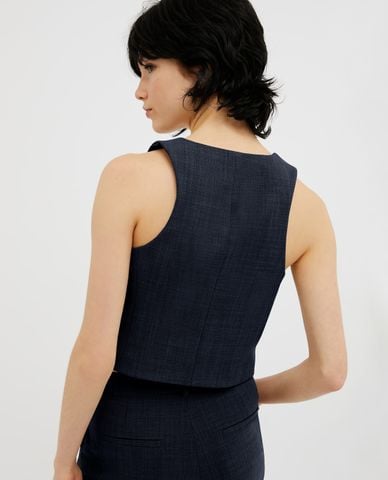  MAX&Co. - Áo khoác gilet cổ V phối nút Camping 