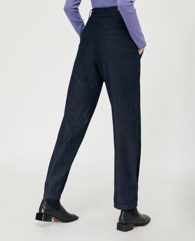  MAX&Co. Quần jeans nữ phối thắt lưng Parachute Cargo 