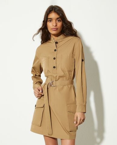  MAX&Co. - Đầm sơ mi mini phối túi hộp Fama 