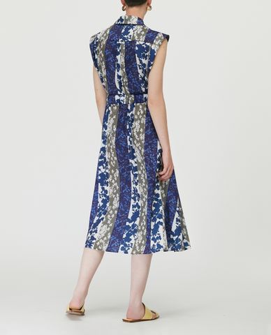  MAX&Co. - Đầm midi cổ bẻ sát nách Convertible Twill 