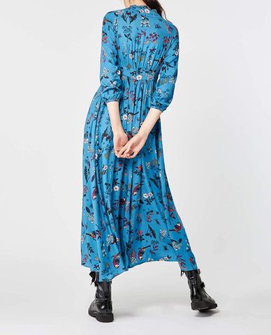  MAX&Co. - Đầm midi cổ tròn tay dài phối họa tiết thời trang 