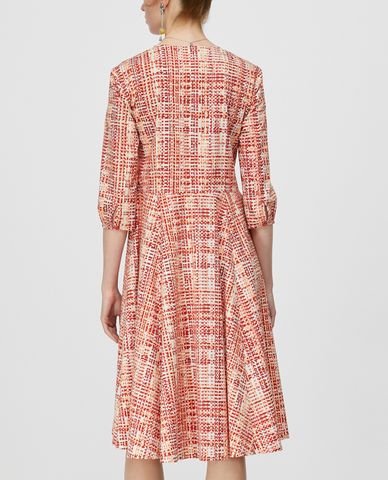  MAX&Co. - Đầm midi dáng xòe cổ V Cotton Poplin 