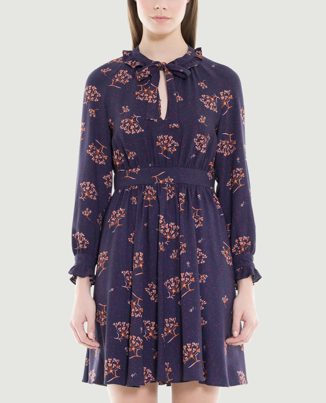 MAX&Co. - Đầm mini tay dài xếp li
