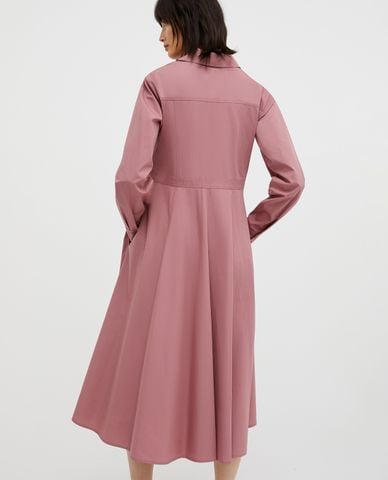  MAX&Co. - Đầm xếp li midi cổ tròn tay dài thanh lịch Burano 