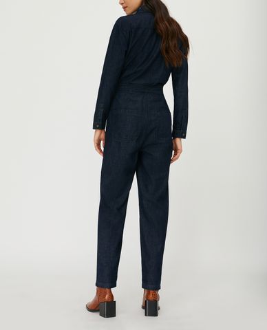  MAX&Co. - Jumpsuit nữ tay dài cổ bẻ Denim 