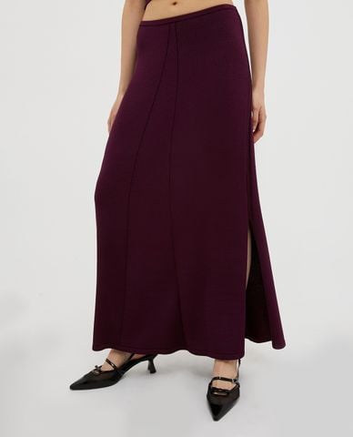  MAX&Co. - Chân váy phom suông midi xẻ tà quyến rũ Ossido 