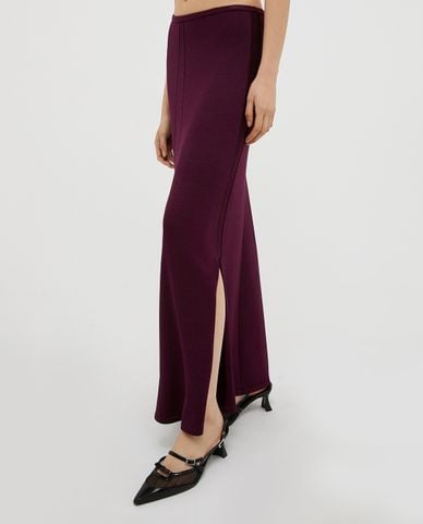  MAX&Co. - Chân váy phom suông midi xẻ tà quyến rũ Ossido 