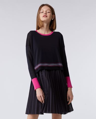  MAX&Co. - Đầm mini xếp li 2 trong 1 Domino 