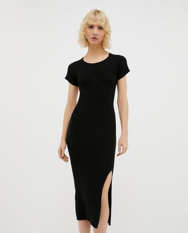  MAX&Co. - Đầm dệt kim midi xẻ tà quyến rũ Teruel 