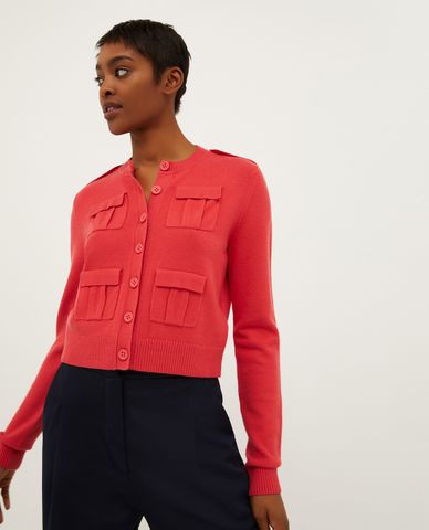  MAX&Co. - Áo khoác cardigan phom lửng phối túi Aloe 