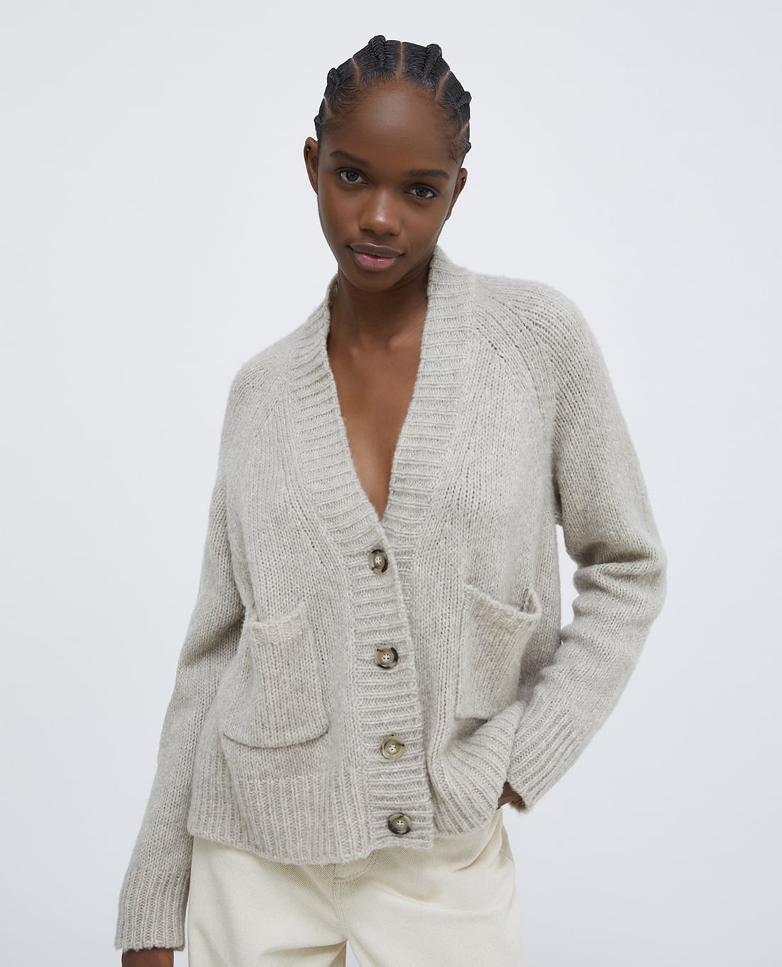MAX&Co. - Áo khoác cardigan nữ cổ V tay dài Lignano