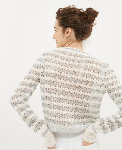  MAX&Co. - Áo sweater dệt kim phom lửng xuyên thấu Eccelso 