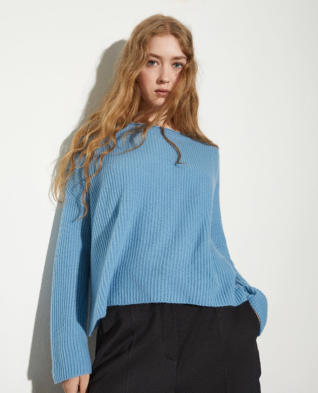 MAX&Co. - Áo dệt kim nữ cổ thuyền tay dài Baseball