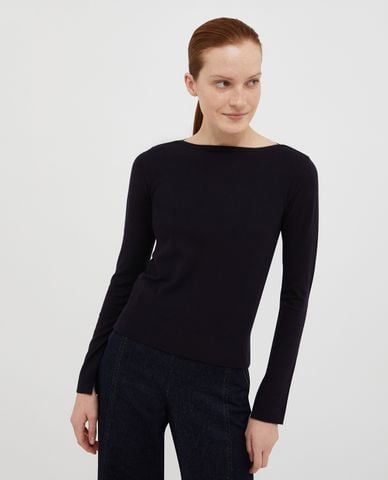  MAX&Co - Áo thun cổ thuyền tay dài thanh lịch Ovattare 