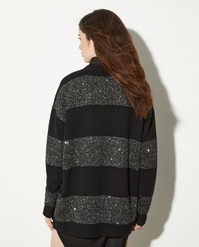  MAX&Co. - Áo sweater cổ tròn tay dài Nylon 