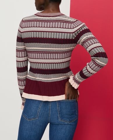  MAX&Co. - Áo len nữ tay dài cổ tròn Ribbed Jacquard 