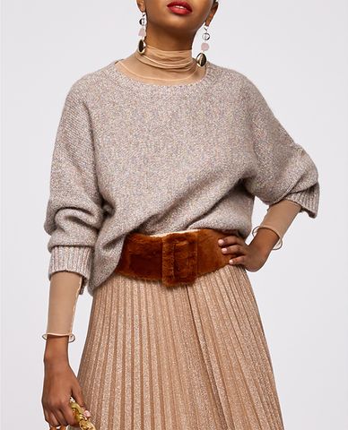  MAX&Co. - Áo len nữ tay dài phom suông Doris 