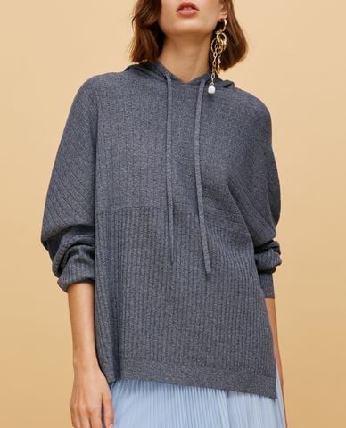  MAX&Co. - Áo hoodie nữ tay dài phối mũ Oversized Hooded 