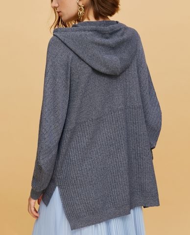  MAX&Co. - Áo hoodie nữ tay dài phối mũ Oversized Hooded 