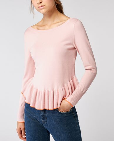  MAX&Co. - Áo len nữ tay dài cổ thuyền nữ tính 