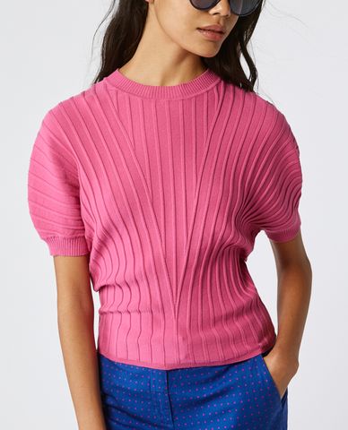  MAX&Co. - Áo len nữ cổ tròn tay phồng Puffed 