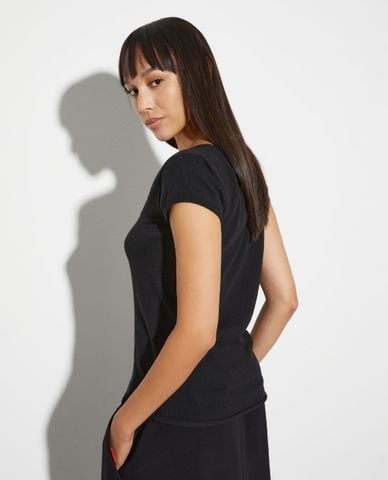  MAX&Co. - Áo kiểu nữ cổ vuông tay ngắn Canova 